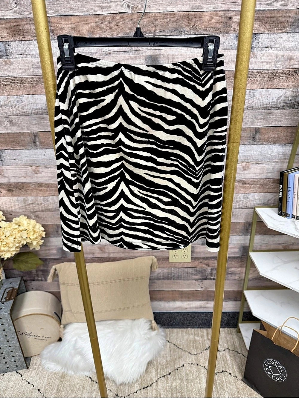 Gantos Zebra Print Mini Skirt